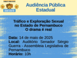 Audiência Pública na Alepe lança Campanha do 18 de Maio